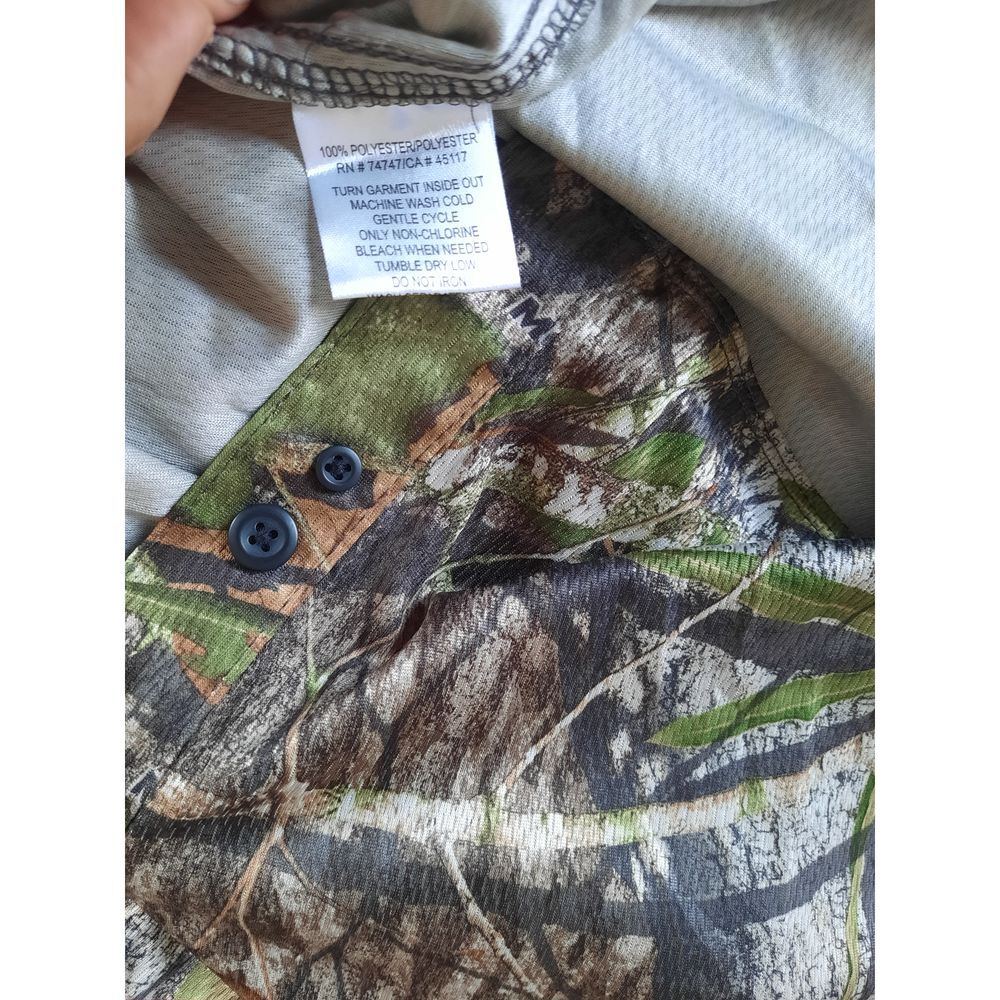 RedHead Men 2XL Outdoor Camp Camouflage Military Green Button Shirt Long Sleeve - Picture 6 of 8
